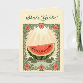 Yalda Watermelon Persian Winter Solstice  シーズンカード