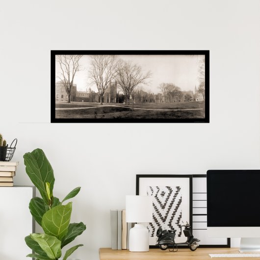 Yale Campus Birdseye写真1902 ポスター (ホームオフィス)