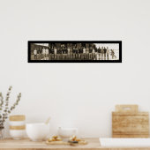 Yale Crew Team & Subs Huge Photo 1910 ポスター (キッチン)