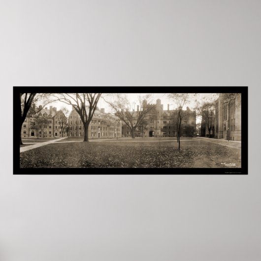 Yale, New Haven CT写真1909 ポスター (正面)