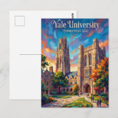Yale University Connecticut ポストカード (正面/裏面)