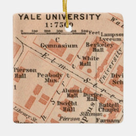 Yale University Map Ornament セラミックオーナメント