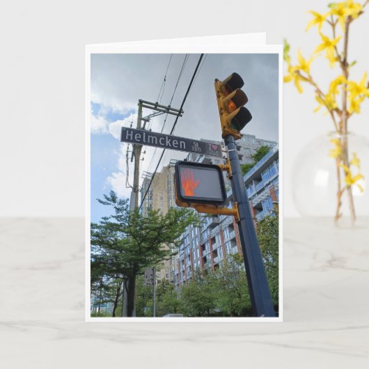 Yaletown カード (黄色い花)