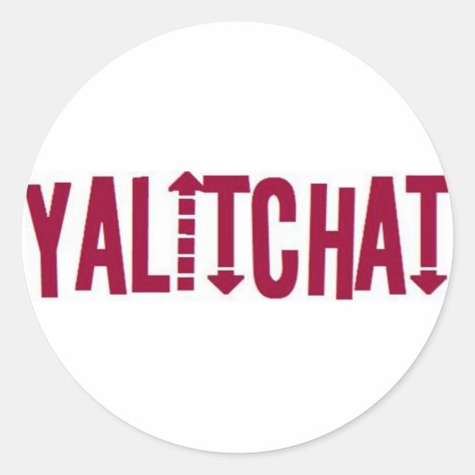 YALITCHATロゴスタンプ ラウンドシール (正面)