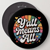 Y'allすべてのレトロ 缶バッジ (正面&裏面)