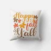 Y'allへの秋の幸せ クッション (裏面)