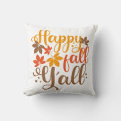 Y'allへの秋の幸せ クッション (正面)