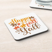 Y'allへの秋の幸せ コースター (左側)