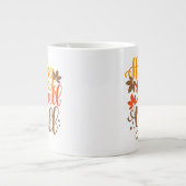 Y'allへの秋の幸せ ジャンボコーヒーマグカップ (正面)