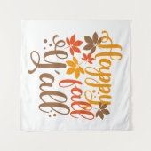 Y'allへの秋の幸せ タペストリー (正面(横))