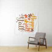 Y'allへの秋の幸せ タペストリー (インサイチュ(横))