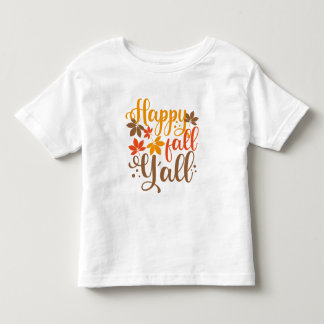 Y'allへの秋の幸せ トドラーTシャツ