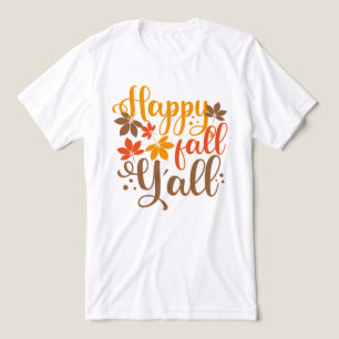 Y'allへの秋の幸せ トライブレンドTシャツ