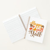 Y'allへの秋の幸せ ノートブック (内部)