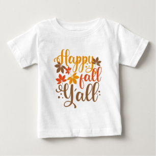 Y'allへの秋の幸せ ベビーTシャツ