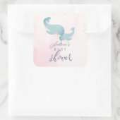 Y'all感謝してい Cowboy Boot & Bouquetベビーシャワー スクエアシール (バッグ)