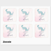 Y'all感謝してい Cowboy Boot & Bouquetベビーシャワー スクエアシール (シート)