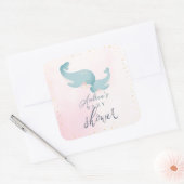 Y'all感謝してい Cowboy Boot & Bouquetベビーシャワー スクエアシール (封筒)