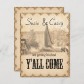 Y'all来結婚式招待状ID651 招待状 (正面/裏面)