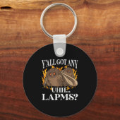 Yall 得 Any Lamps_蛾ミーム呪わおもしろい風変わりいM キーホルダー (正面)