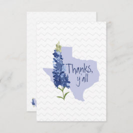 Y'all 感謝してい Bluebonnetテキサス州 サンキューカード