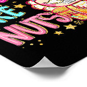 Y'all Are Nuts Nutcracker Merry Christmas Funny Xm ポスター (角)