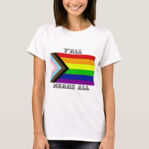 Yall Means All Progressプライド Tシャツ