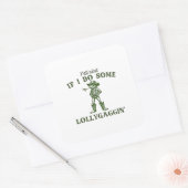 Y'all mind私はロリもしガングレトロボホフロッグをする スクエアシール (封筒)