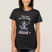 Ya'll Mind If I Do Some Cheerin' Funny Cowboy Frog Tシャツ (正面)