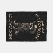 Y'all Mind If I Do Some Lollygaggin' Funny Cowboy フリースブランケット (正面(横))