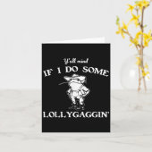 Y'all Mind If I Do Some Lollygaggin', Funny Frog  カード (黄色い花)