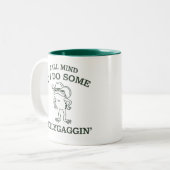 Y'all Mind If I Do Some Lollygaggin' Funny Frog ツートーンマグカップ (正面左)