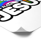Yall need Jesus - Rainbow Jesus ポスター (角)