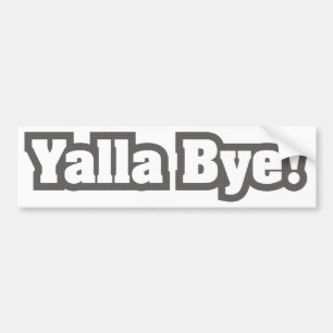 YallaのBYE バンパーステッカー