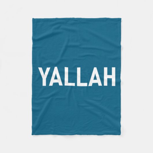 Yallah, Arabic Words, Travel, Funny, Jokes, Sarcas フリースブランケット (正面)