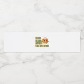 Yam Is My Spirit Vegetable Funny Playful Mood ペットボトルラベル (シングルラベル)