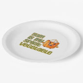 Yam Is My Spirit Vegetable Funny Playful Mood ペーパープレート (アングル)