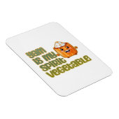 Yam Is My Spirit Vegetable Funny Playful Mood マグネット (右側)