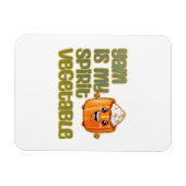 Yam Is My Spirit Vegetable Funny Playful Mood マグネット (横)