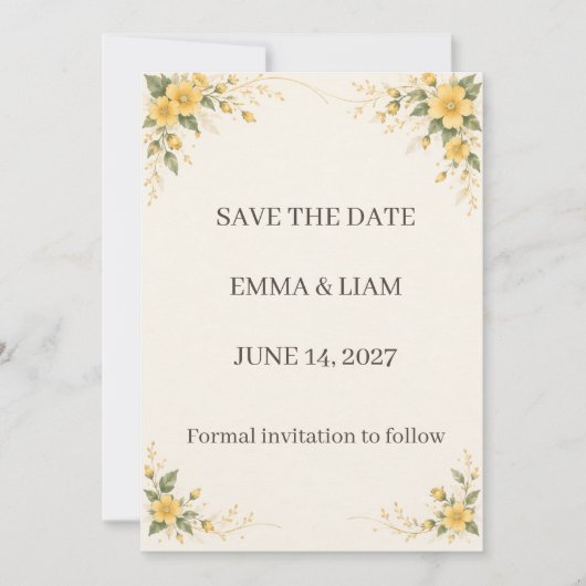 Yamabuki Save the Date セーブザデート (正面)