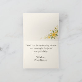 Yamabuki Thank You Card サンキューカード