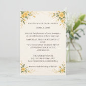 Yamabuki Wedding Invitation 招待状 (スタンド正面)