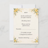 Yamabuki Wedding RSVP Card (正面)