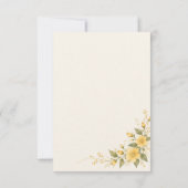 Yamabuki Wedding RSVP Card (裏面)