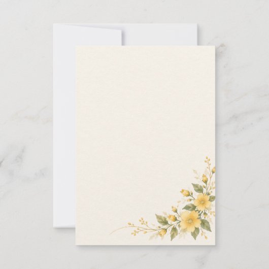Yamabuki Wedding RSVP Card (裏面)