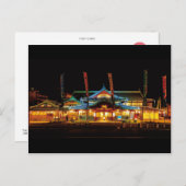 "Yamaga Onsen in Kumamoto"（山鹿温泉・熊本）日本　夜景　風景 ポストカード (正面/裏面)