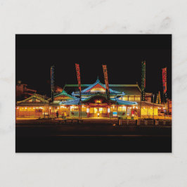 "Yamaga Onsen in Kumamoto"（山鹿温泉・熊本）日本　夜景　風景 ポストカード