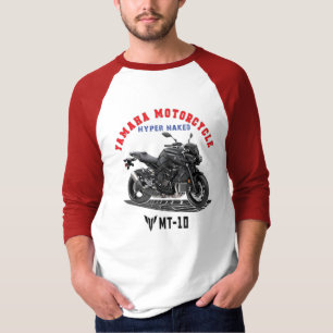 YAMAHA MT-10カスタムデザイナーアパレルTシャツ Tシャツ
