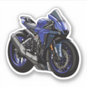 Yamaha R1 cute style シール (正面)