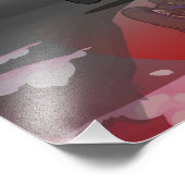 Yamaha R1 in the sunset フォトプリント (角)